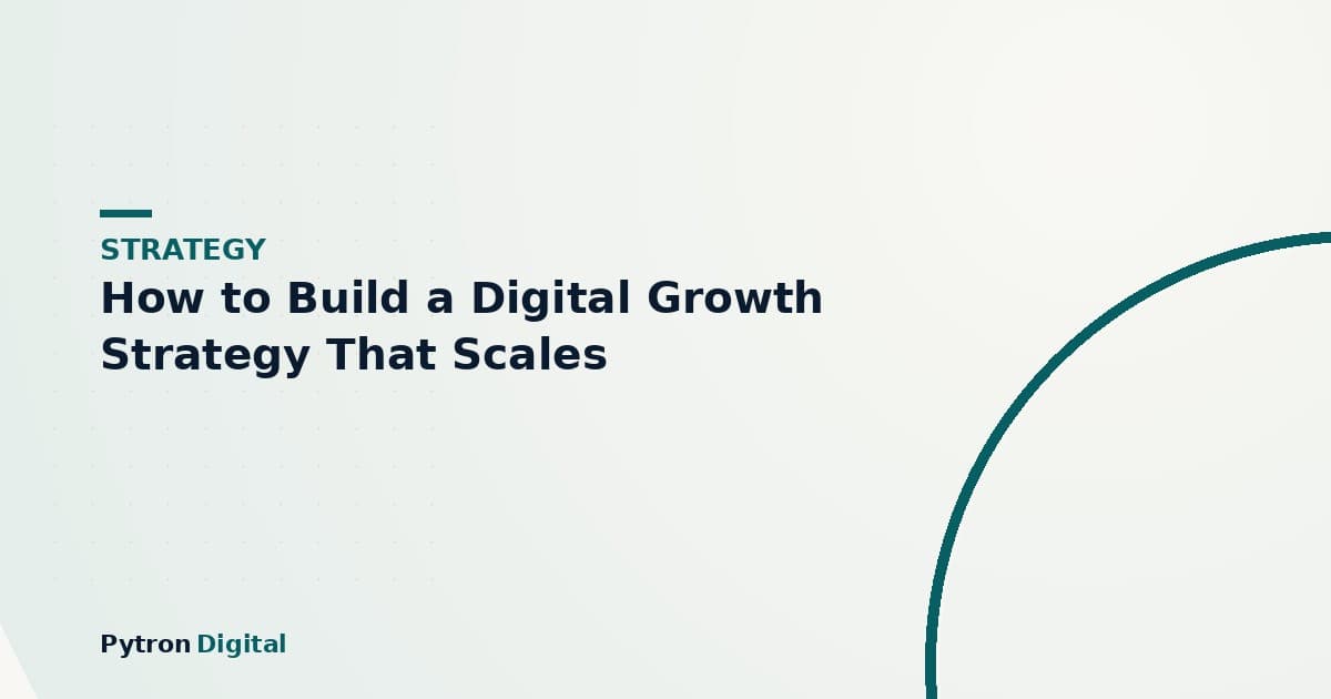How to Build a Digital Growth Strategy That Scales