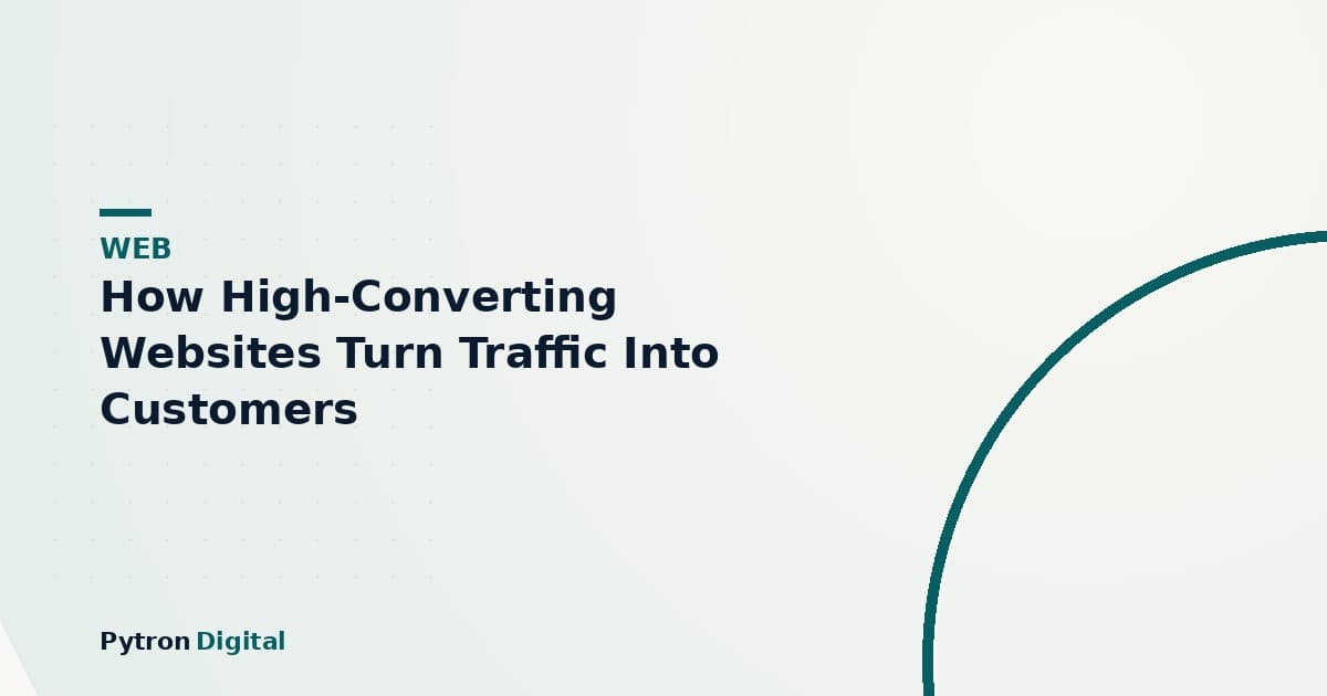 How High-Converting Websites Turn Traffic Into Customers