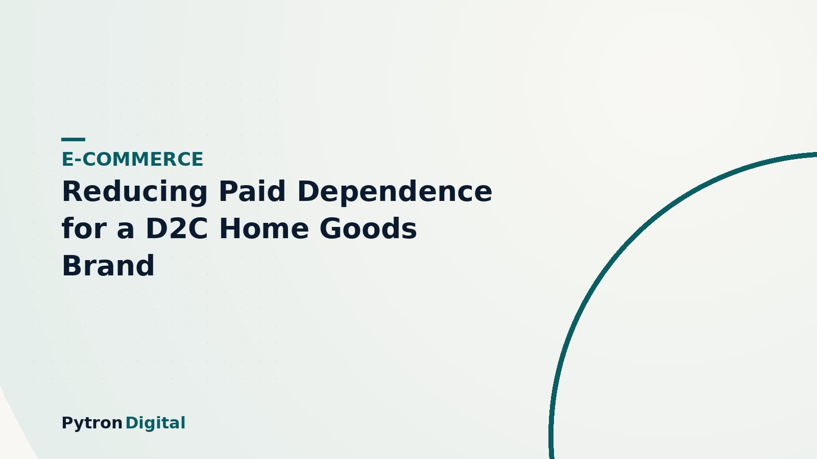 Coral & Clay — Reducing Paid Dependence for a Direct-to-Consumer Home Goods Brand