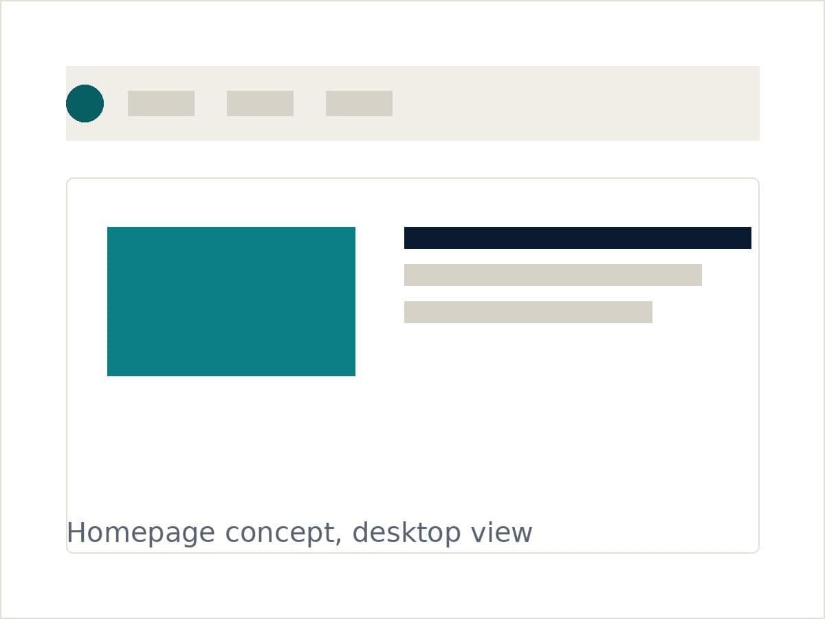 Perth Mini Charter homepage concept, desktop view